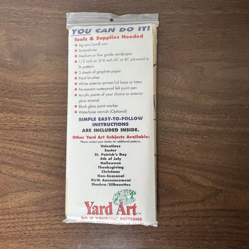 Yard Art DIY Wood Patterns Falling Santa Reindeer 1993 Christmas Pattern 148 NEW